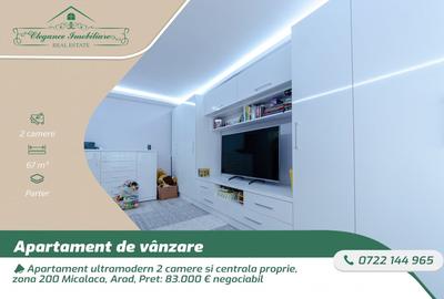 Apartament ultramodern 2 camere si centrala proprie, zona 200 Micalaca, Arad - 1