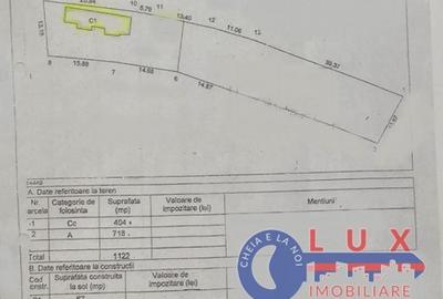 Teren de 1122 mp, în Păcii