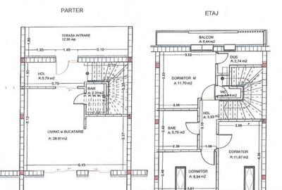Casă cu 3 camere în Florești - 6
