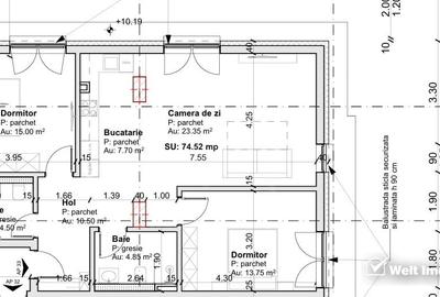 Apartament cu 3 camere semidecomandat, mobilat în Central - 2