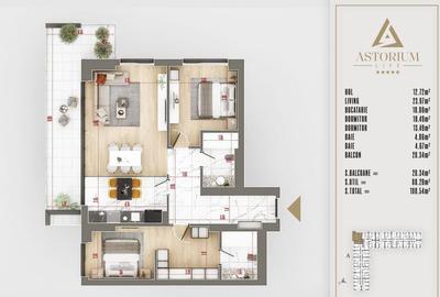 Apartament cu 3 camere decomandat în Titan - 12