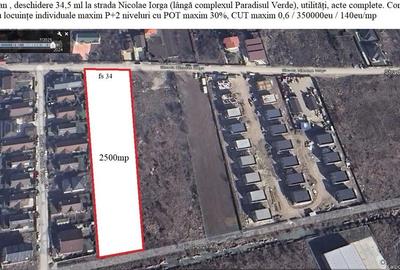 Teren dezvoltare Tunari / Nicolae Iorga / 2500mp / fs 34 - 1