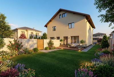 Case individuale unite, 4 camere, toate utilitatile, STB, Comision 0 - 12