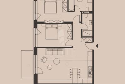 Apartament cu 3 camere semidecomandat în Central - 3