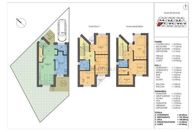 Vila Individuala P+1+M, 5 camere, ansamblu securizat, Strada Leordeni - 13