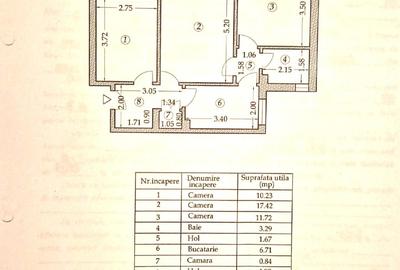Apartament cu 3 camere circular în Gara