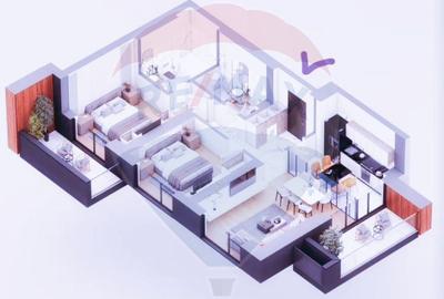 Apartament cu 3 camere decomandat în Titan - 2