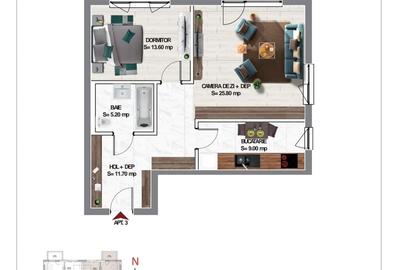 Apartament 2 camere si loc parcare - 6