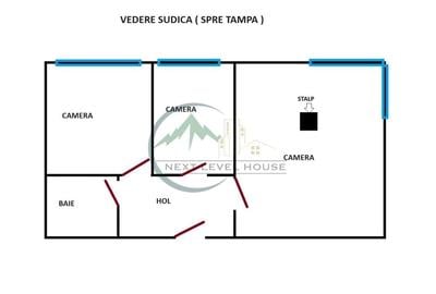 Apartament cu 3 camere Centrul Civic - Spatiu birou sau rezidential - 7