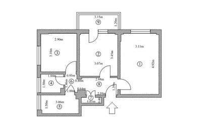 Apartament 3 camere -Piata Progresul -Soseaua Giurgiului -sector 4 - 8