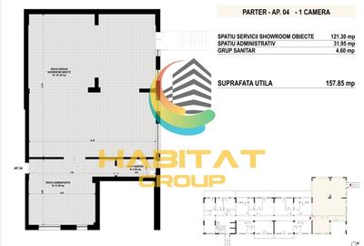 Spațiu comercial, de 158 mp, în Berceni - 2