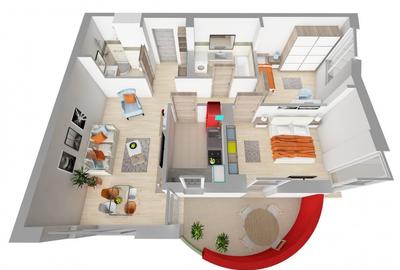 Apartament cu 3 camere in bloc nou ARED - 2