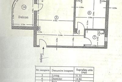 Apartament 2 camere, etaj 1, bloc nou - 10
