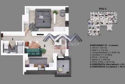 Apartament 2 camere Otopeni | bloc cu lift | 10 minute pe jos de centru - 11