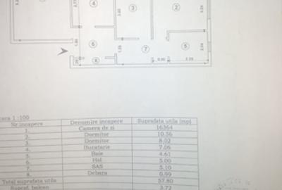 Apartament cu 3 camere decomandat în Canta