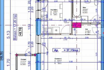 Apartament o camera de vanzare in Floresti