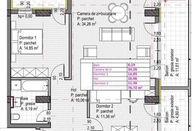 Apartament 3 Camere | 77 mp | TVA INCLUS | 3 terase | Gheorgheni - Sopor - 4