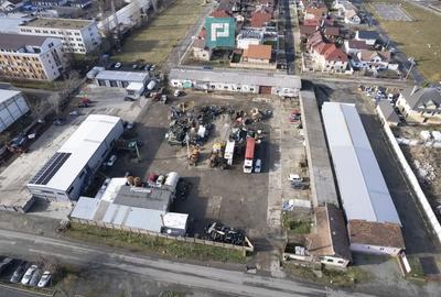 Teren intravilan 6.555 mp cu hală industrială - 2