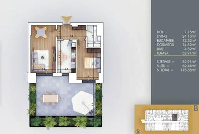 Apartament cu 2 camere decomandat în Theodor Pallady - 2
