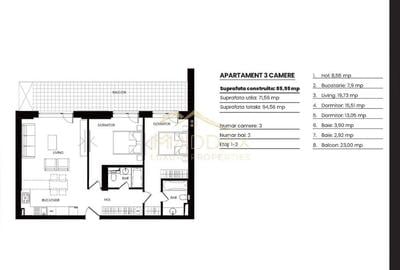 Apartament 3 camere_ Proiect NOU***Barbu Vacarescu/Floreasca-Pipera/Tei - 13