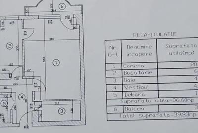 Garsonieră decomandată, mobilată în Nerva Traian - 6