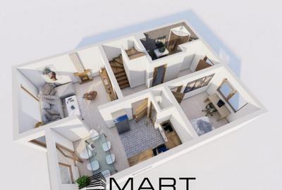 Casă cu 5 camere cu Teren 287 Mp în Sânpetru