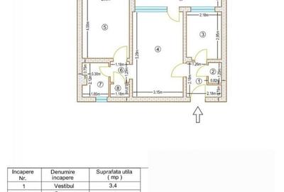 Apartament cu 2 camere semidecomandat în Vest