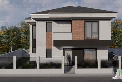 Casa individuala 4 camere P+1+Pod cu placa,  balcon, terasa 18mp ,300 mp teren s