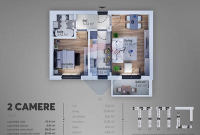 Apartament decomandat in Complexul Rezidential Aqua City,... Apartament decomandat in Complexul Rezidential Aqua City,... - 3