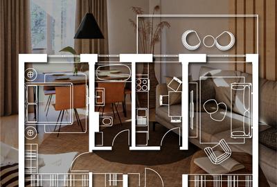 Apartament cu 2 camere decomandat în Est - 1