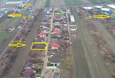 Teren Construcții intravilan de 500 mp, în Est