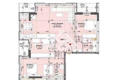 Apartament cu 4 camere decomandat în Șelimbăr - 7