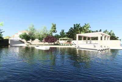 Vila mediteraneana, cartier cu iesire la lac, zona relaxare, peninsula Balotesti