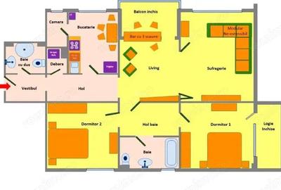 Apartament spa?ios de inchiriat 4 camere, 107 mp utili Ultracentral, Pia?a I.C. Bratianu, Tm - 12