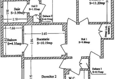 Apartament cu 4 camere semidecomandat în Lujerului - 7