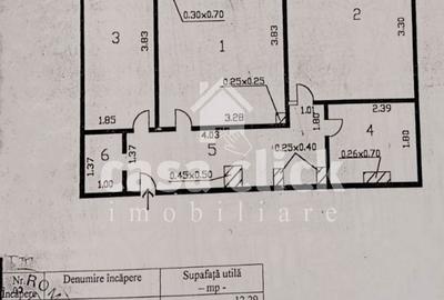 Apartament cu 2 camere decomandat, mobilat în Țiglina 1 - 3