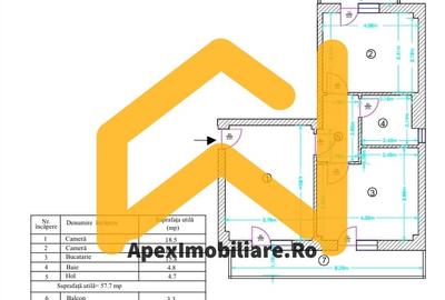 Apartament cu 2 camere decomandat, mobilat în Theodor Pallady - 12