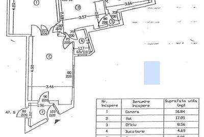 Apartament cu 2 camere semidecomandat, mobilat în Amzei - 9