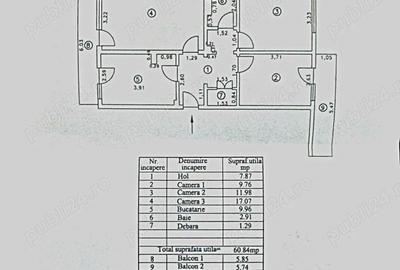 Apartament cu 3 camere decomandat, mobilat în Central - 10