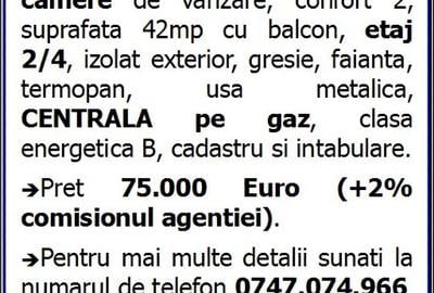 Apartament cu 2 camere semidecomandat în Km 4-5 - 6