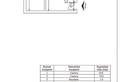 Apartament cu 2 camere în Tătărași