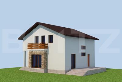 Casă individuală cu 6 camere cu Teren 284 Mp în Exterior Est - 1