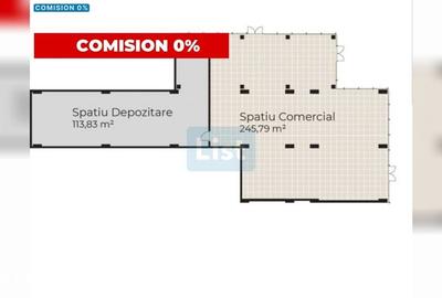 Spațiu comercial, de 359.62 mp, în Sopor - 1
