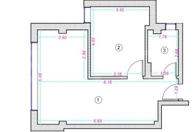 Apartament cu 2 camere semidecomandat în Grigorescu - 1