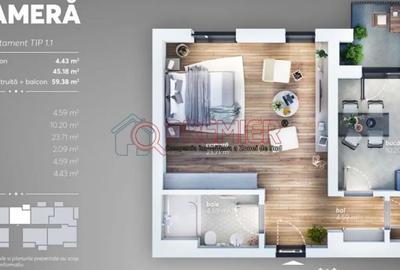 Garsonieră decomandată în Brâncoveanu - 1