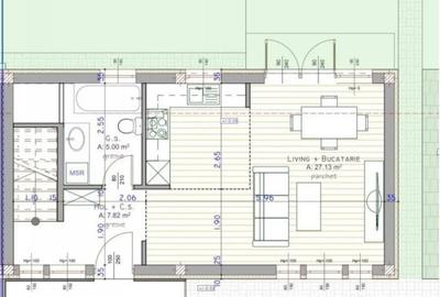 Apartament cu 4 camere semidecomandat în Florești - 12