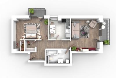 Apartament cu 2 camere decomandat în Triaj