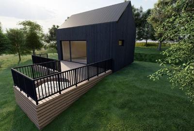 Oportunitate: teren intravilan 2500 m2 cu proiect de tiny house aprobat! - 2