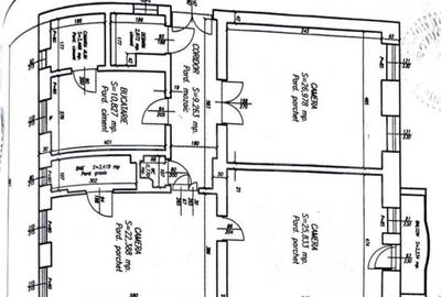 Apartament\Spatiu birou cu 3 camere, 105 mp, spatios, zona u - 3
