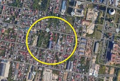Teren intravilan, 5.356 mp, D: 55 m. zona Progresul, 250 EUR / mp, comision 0% - 3